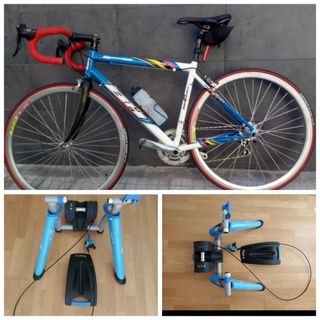 Bicicleta BH con rodillo tacx