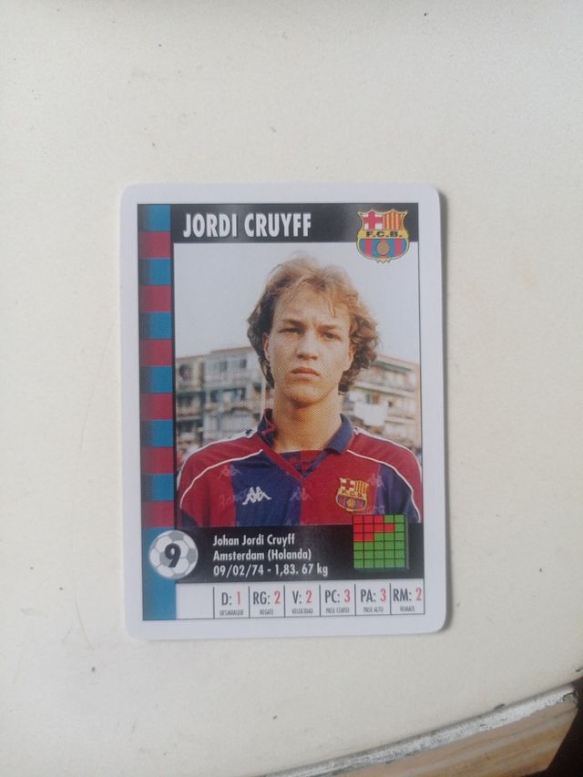 Cromo de Jordi Cruiff 1995