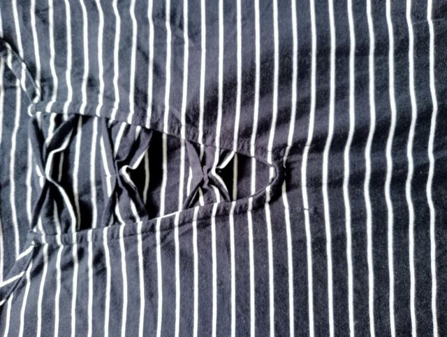 Vestido corto skater rayas marineras