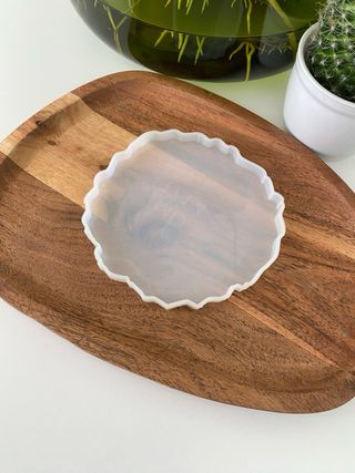 SET - 5pz vassoio + sottobicchieri in resina