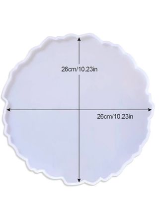 SET - 5pz vassoio + sottobicchieri in resina