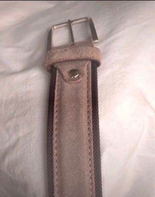 Cintura uomo in pelle scamosciata
