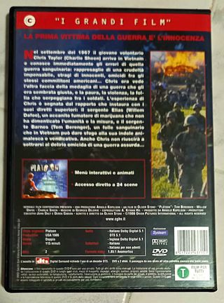 Dvd Platoon  di guerra