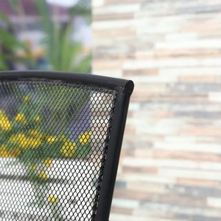 Set 2 Sedie da Giardino in Metallo, per Cortile, P