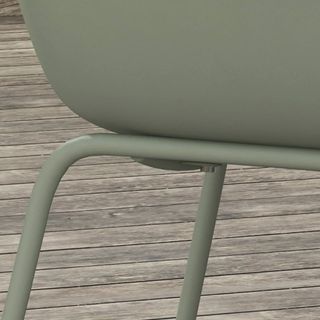 Set 4 Sedie da Giardino Impilabili con Piedini Ant