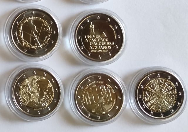 Moedas de 2 € Comemorativas de Portugal - UNC 