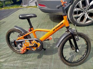 Bici B'twin 500 robot 16" naranja Perfecto estado