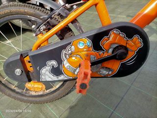Bici B'twin 500 robot 16" naranja Perfecto estado