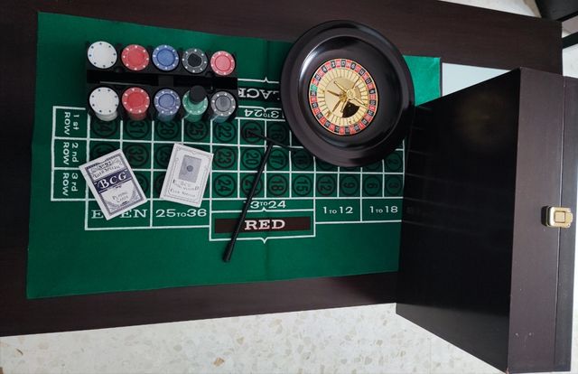 Juego de mesa de ruleta portátil
