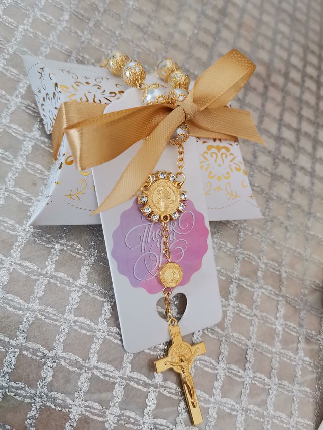 Bomboniere rosario bracciale comunione battesimo