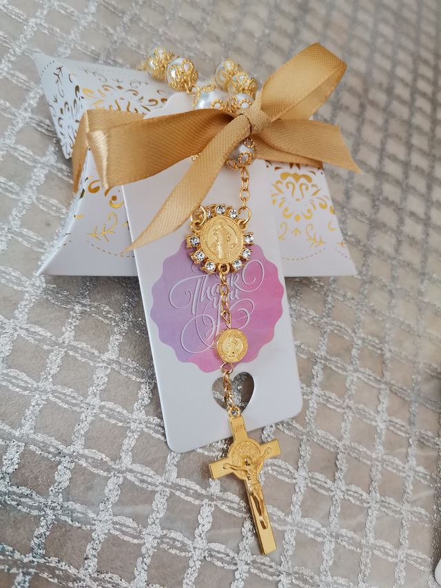 Bomboniere rosario bracciale comunione battesimo