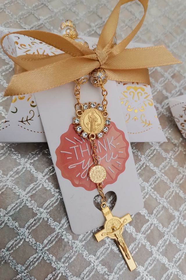 Bomboniere rosario bracciale comunione battesimo