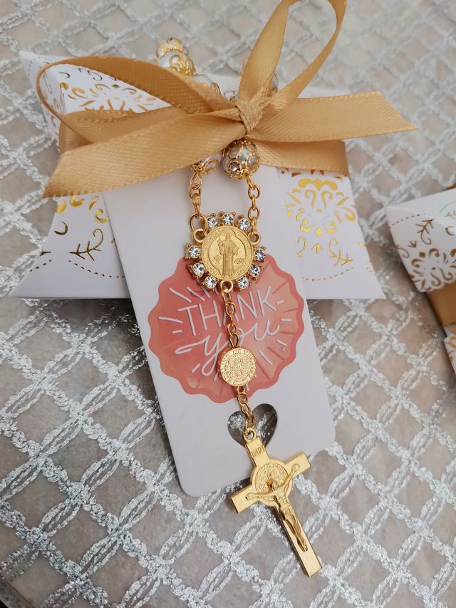 Bomboniere rosario bracciale comunione battesimo