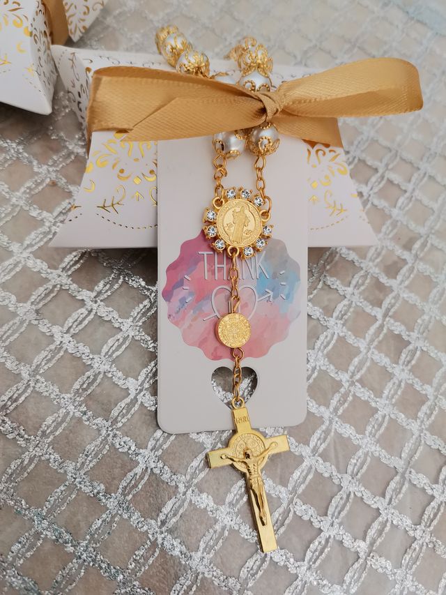 Bomboniere rosario bracciale comunione battesimo