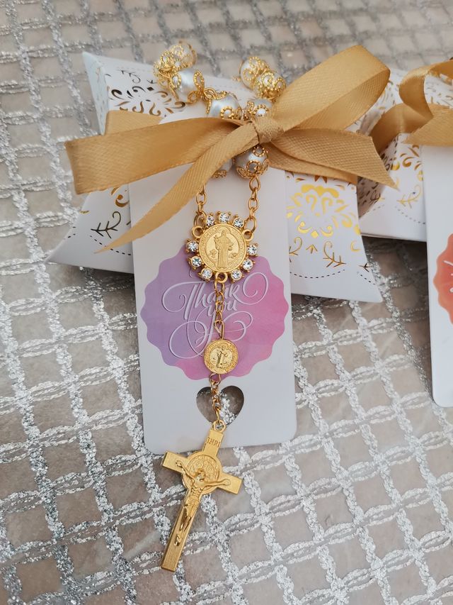 Bomboniere rosario bracciale comunione battesimo