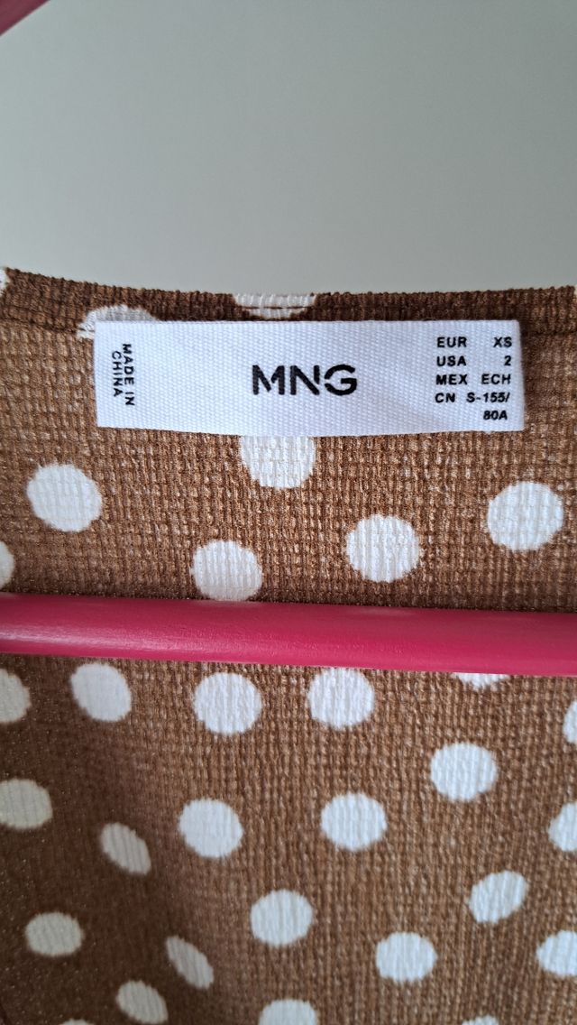 Vestido lunares Mango