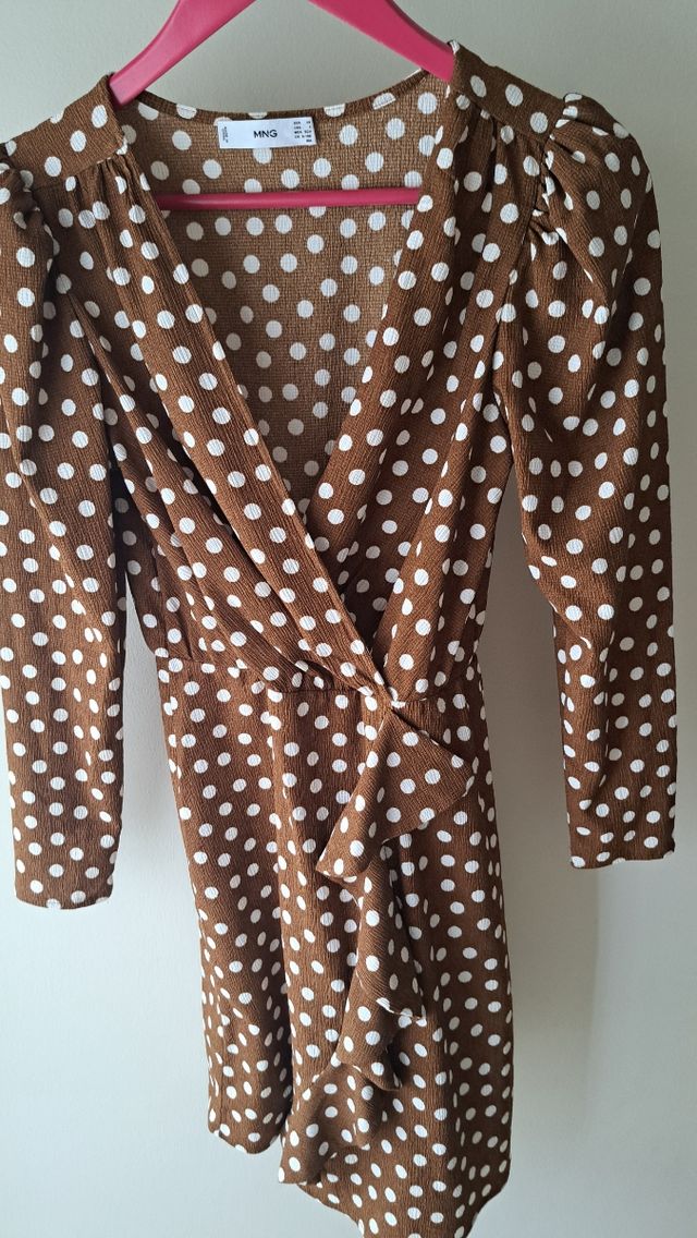 Vestido lunares Mango