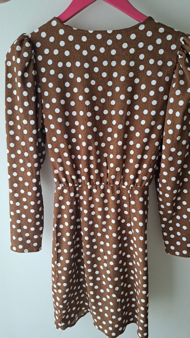 Vestido lunares Mango