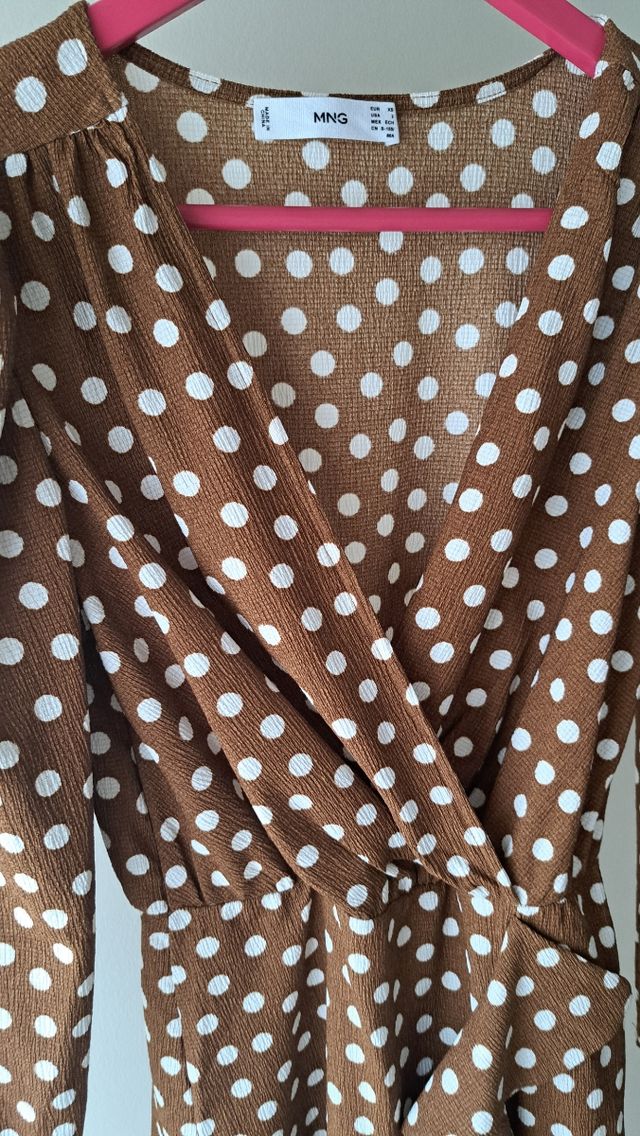 Vestido lunares Mango