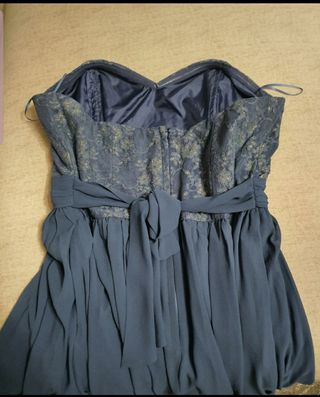 Vestido de fiesta, corset superior