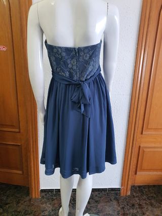 Vestido de fiesta, corset superior