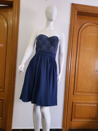 Vestido de fiesta, corset superior