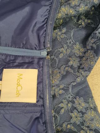 Vestido de fiesta, corset superior