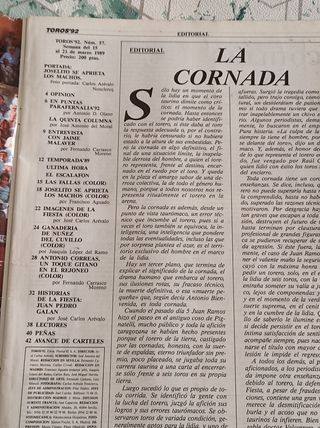 Revista Toros'92 Núm.57 d.l.1989