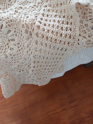 colchas artesana de crochet de 90 cm