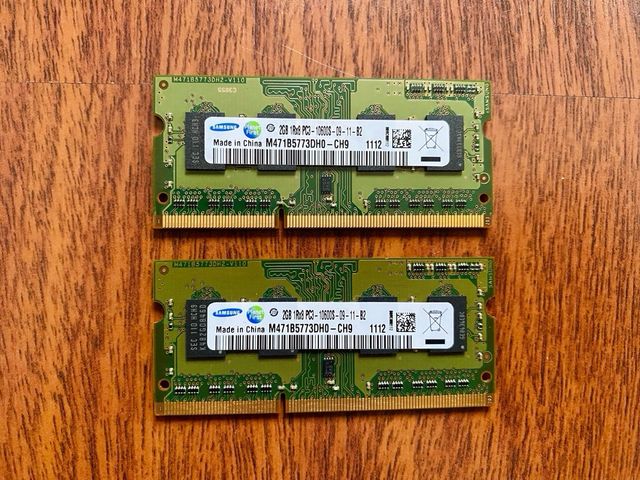 Memoria RAM 4Gb (2x2GB) DDR3 Macbook Pro