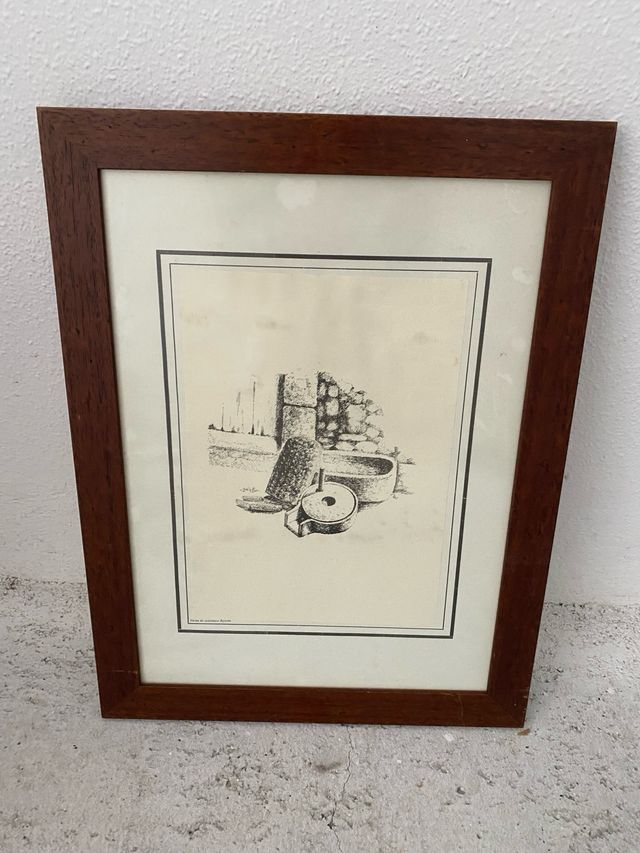 Lamina bodegón de aperos