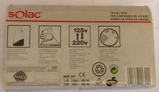 Plancha Solac de viaje