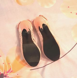 Zapatos fiesta rosa tacón alto. N°35