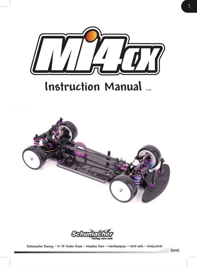 RC Schumacher mi4 cx