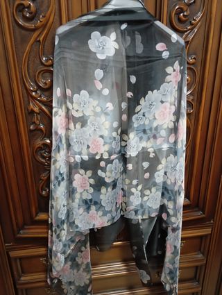 Sciarpa elegante morbida lunga trasparente