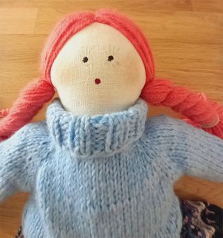 Muñeca de trapo 60 cm, handmade