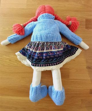 Muñeca de trapo 60 cm, handmade