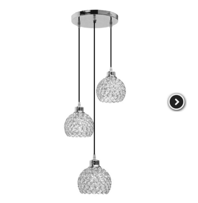 Lámpara de techo de cristal tallado