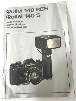 Rolleiflex 140 S flash manual de instrucciones
