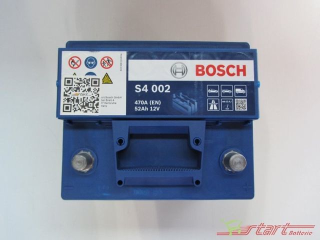 Batteria BOSCH S4 002 12V 52 Mha