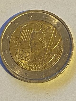 100 Jahre Republik österreich Austria 2 €