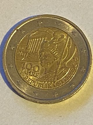 100 Jahre Republik österreich Austria 2 €