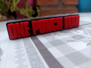Letrero One Punch Man