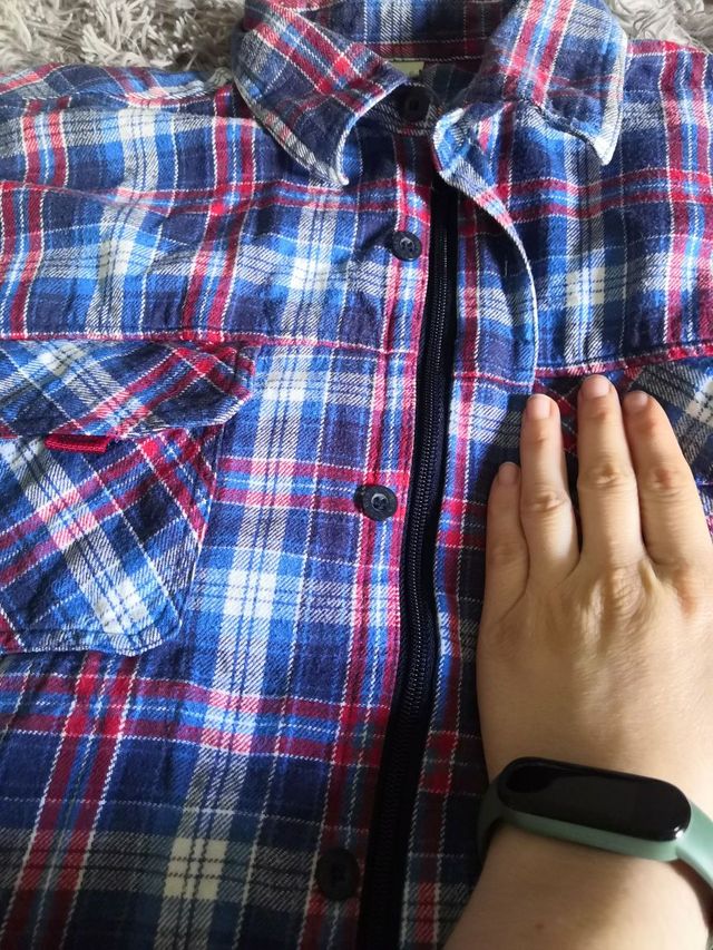 Camisa de cuadros Azul y rojo