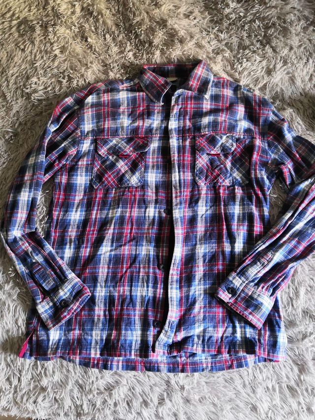 Camisa de cuadros Azul y rojo