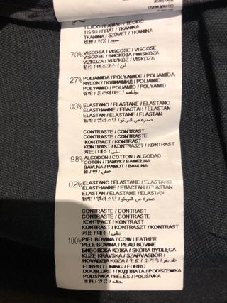 Pantalon de distintas texturas