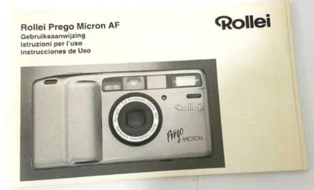 Rollei prego microm AF manual de instrucciones