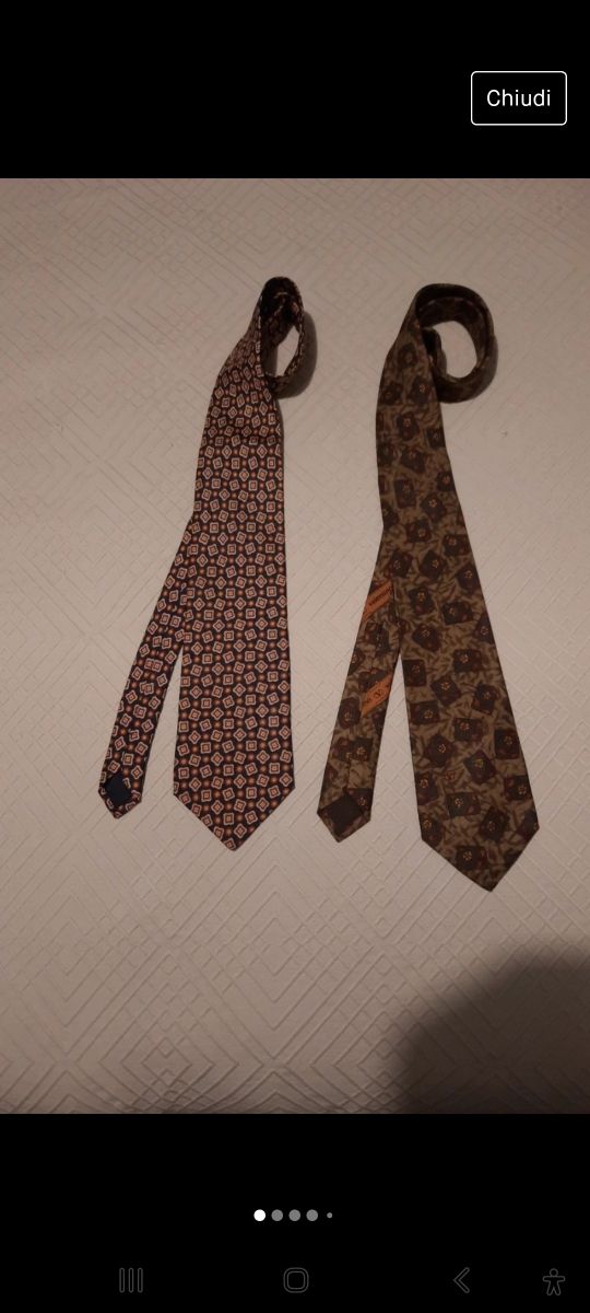 2 cravatte pura seta Valentino 