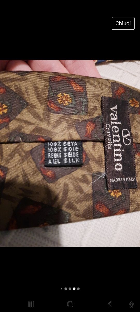 2 cravatte pura seta Valentino 