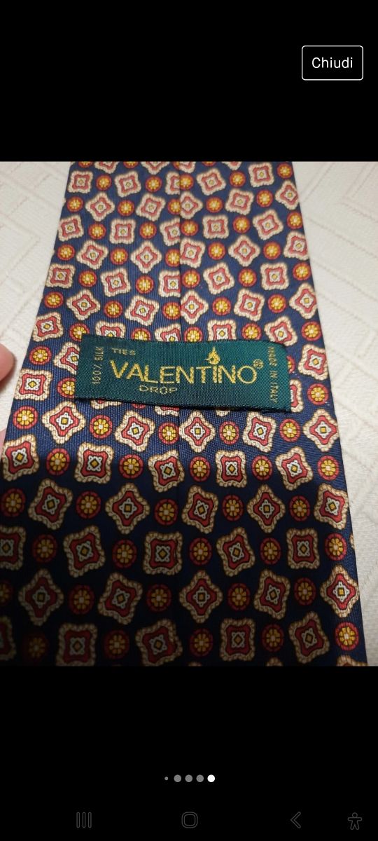 2 cravatte pura seta Valentino 